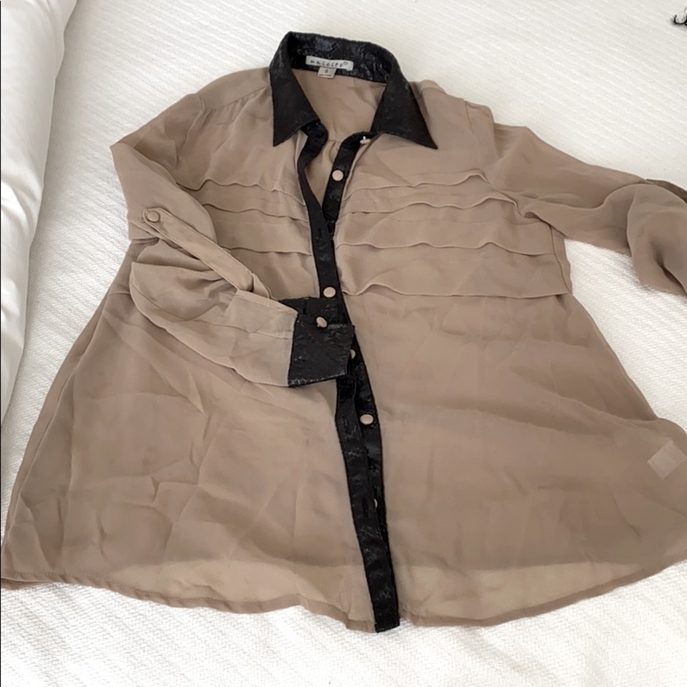 Sheer button down